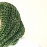 Neckwarmer or Cowl Green Cr..