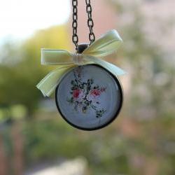 White Rose Pendant