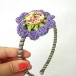 Green and Violet Flower Cro..